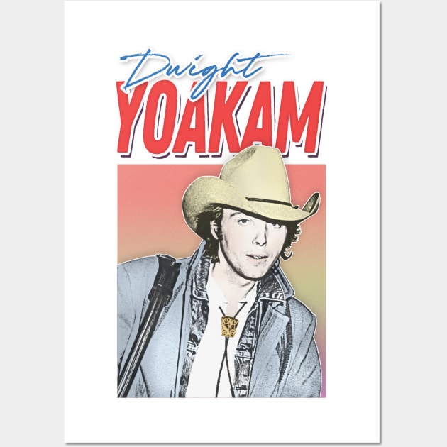 Dwight Yoakam / 80s Styled Retro Fan Design Wall Art by DankFutura